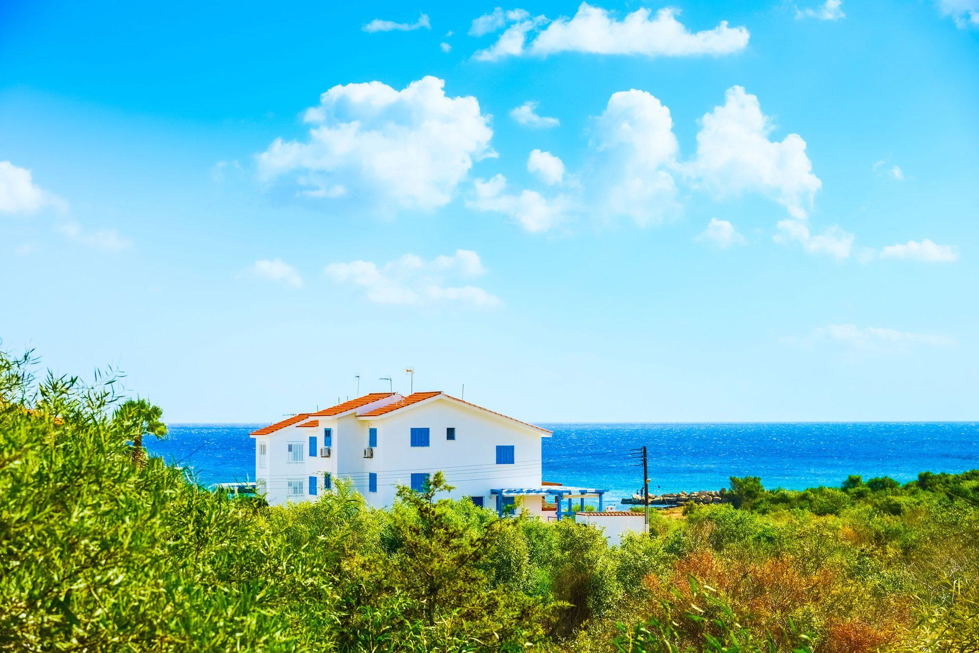 Modern villa with sea view in Cyprus